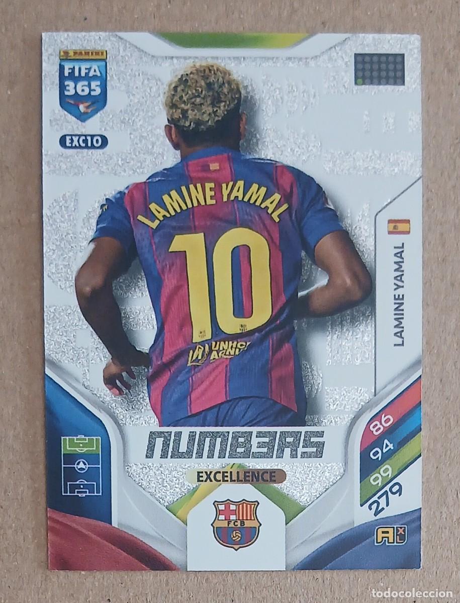 Cromos de f&uacute;tbol: CROMO EXC10 LAMINE YAMAL BARCELONA ADRENALYN XL FIFA 365 2025-2026 DE PANINI. Nuevo.