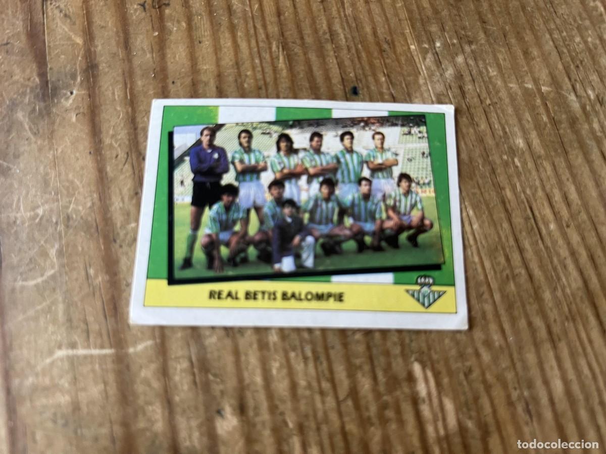 Cromos de f&uacute;tbol: CROMO SIN PEGAR NUNCA PEGADO ALBUM LIGA ESTE 87 88 1987 1988 REAL BETIS ALINEACION