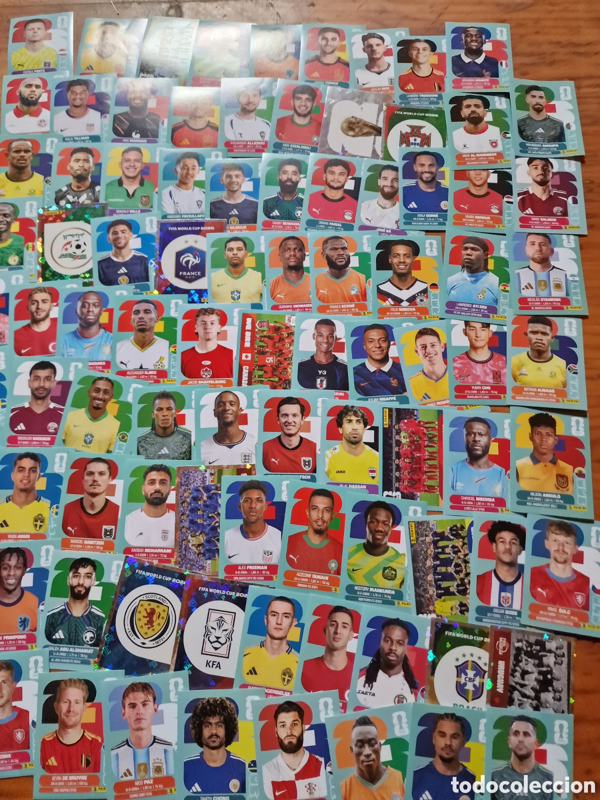 Cromos de f&uacute;tbol: Lote 91 cromos del mundial fifa World cup 2026,sin uso