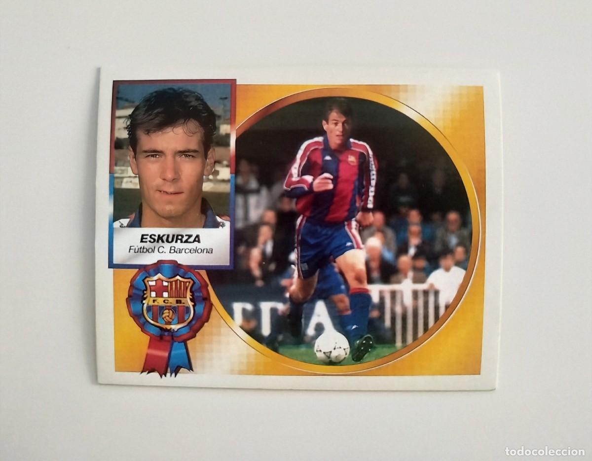Cromos de f&uacute;tbol: Eskurza COLOCA SIN PEGAR NUNCA PEGADO FC Barcelona Liga Ediciones Este 01 02 / 2001 2002