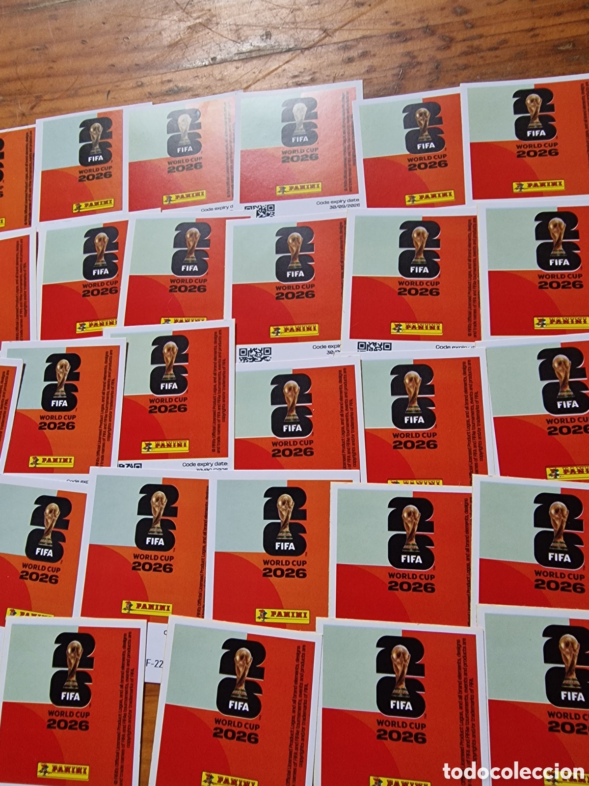 Cromos de f&uacute;tbol: Lote 28,cromos QR sin activar,mundial fifa World cup 2026