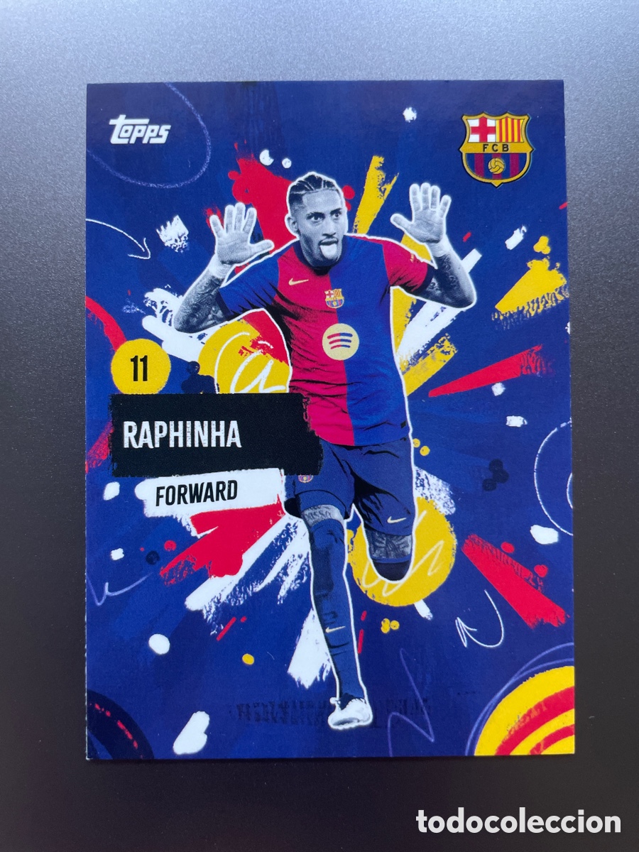 Fu&szlig;ball-Sticker: Raphinha 31 Rumba FC Barcelona Team Set Topps 2024-25