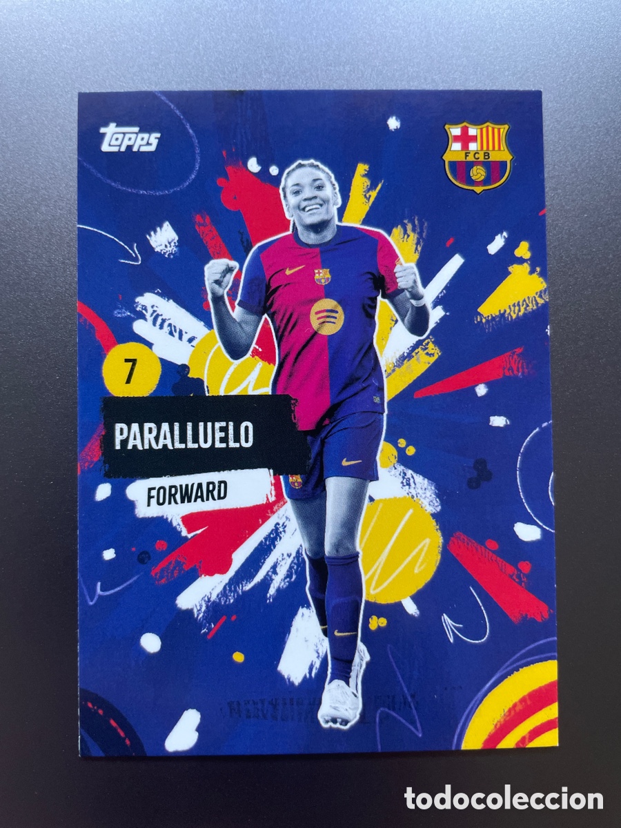 Fu&szlig;ball-Sticker: Salma Paralluelo 32 Rumba FC Barcelona Team Set Topps 2024-25