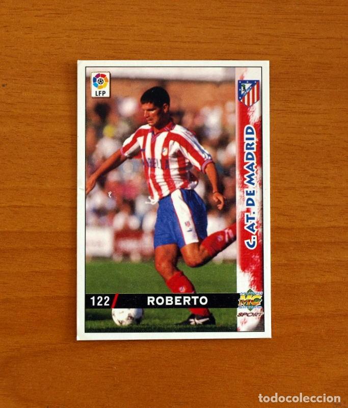Figurine di Calcio: Atl&eacute;tico de Madrid - N&ordm; 122 Roberto - Mundicromo Las Fichas de la Liga 1998-1999-98-99