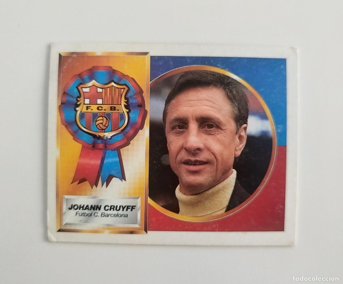 Figurine di Calcio: Johann Cruyff Entrenador SIN PEGAR NUNCA PEGADO FC Barcelona Liga Ediciones Este 94 95 / 1994 1995