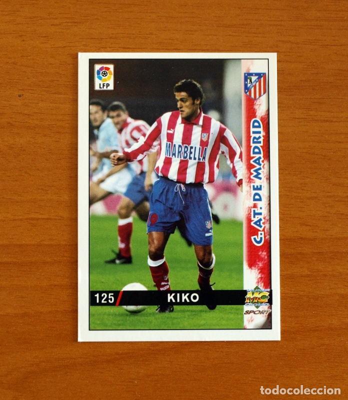 Figurine di Calcio: Atl&eacute;tico de Madrid - N&ordm; 125 Kiko - Mundicromo Las Fichas de la Liga 1998-1999-98-99