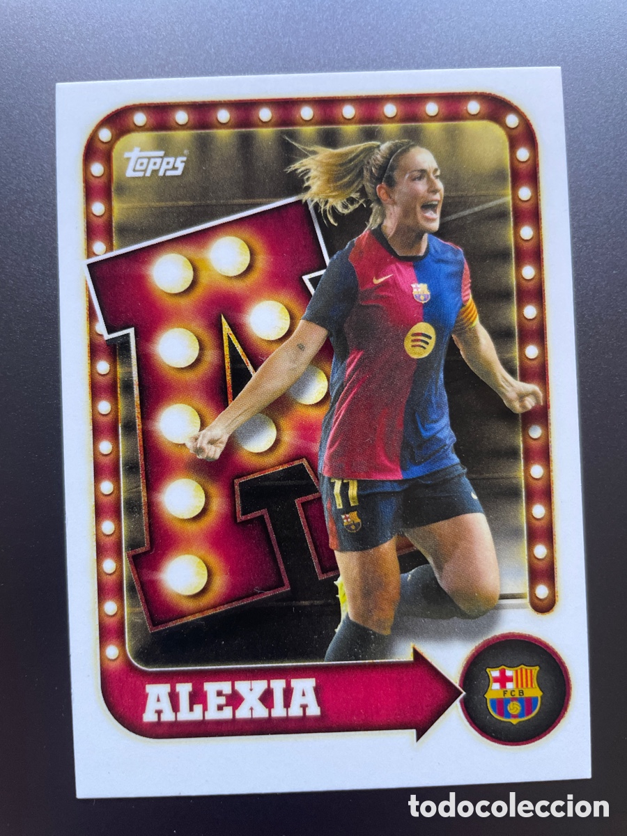 Cromos de f&uacute;tbol: Alexia Putellas 21 Name in Lights Topps Team Set FC Barcelona 2025-26