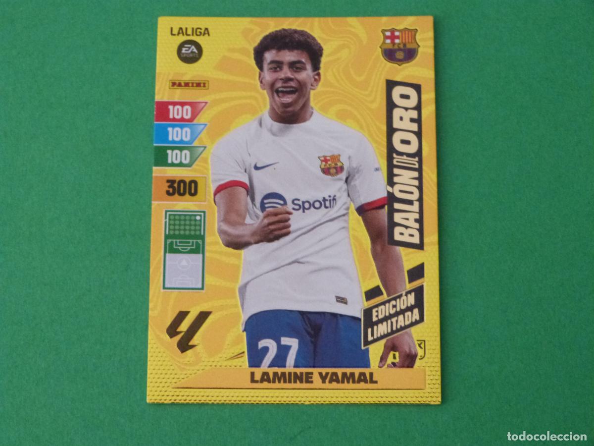 Cromos de f&uacute;tbol: TRADING CARD FUTBOL LAMINE YAMAL F.C. BARCELONA EDICION LIMITADA LIGA ADRENALYN XL 2023-2024/23-24
