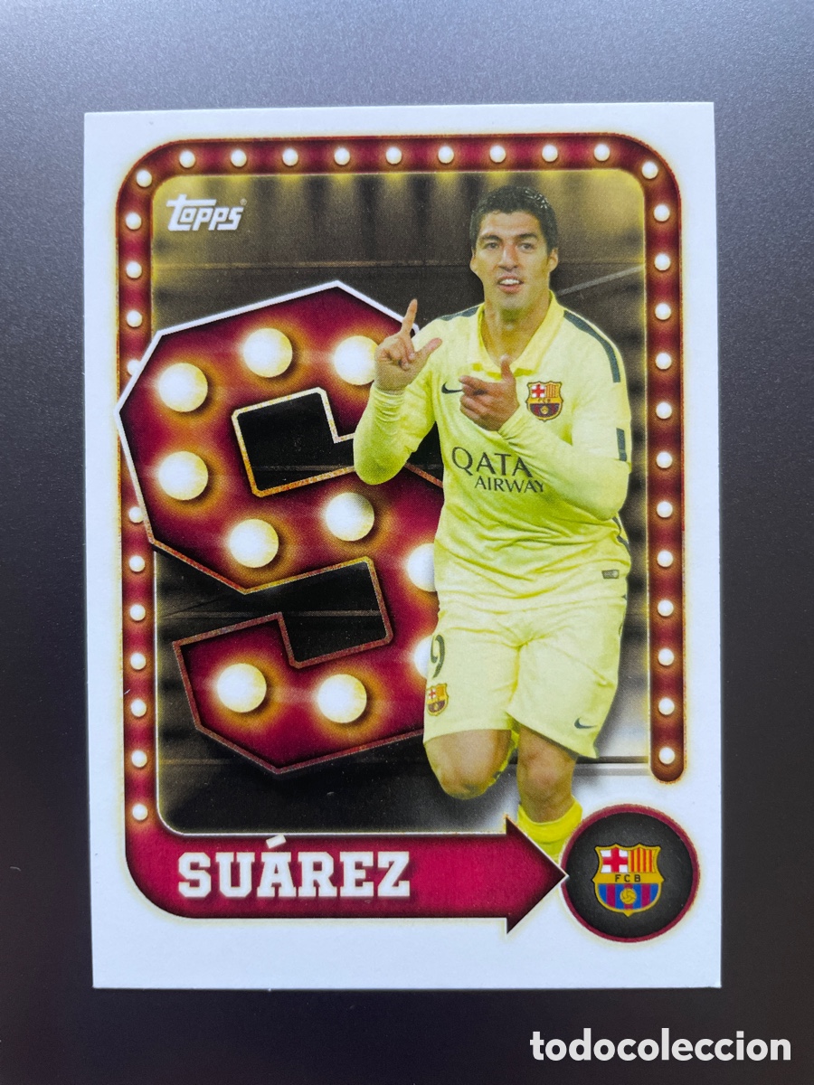 Cromos de f&uacute;tbol: Luis Suarez 30 Name in Lights Topps Team Set FC Barcelona 2025-26