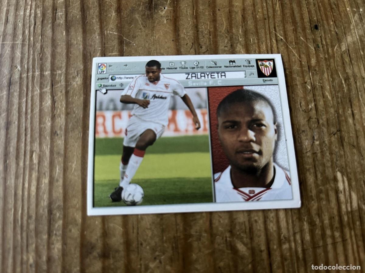 Cromos de f&uacute;tbol: CROMO SIN PEGAR NUNCA PEGADO LIGA ESTE 01 02 2001 2002 SEVILLA ZALAYETA