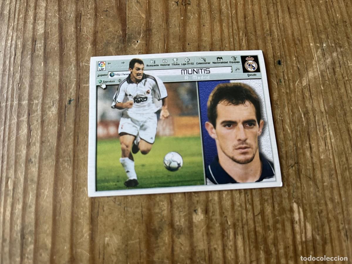 Cromos de f&uacute;tbol: CROMO SIN PEGAR NUNCA PEGADO LIGA ESTE 01 02 2001 2002 REAL MADRID MUNITIS