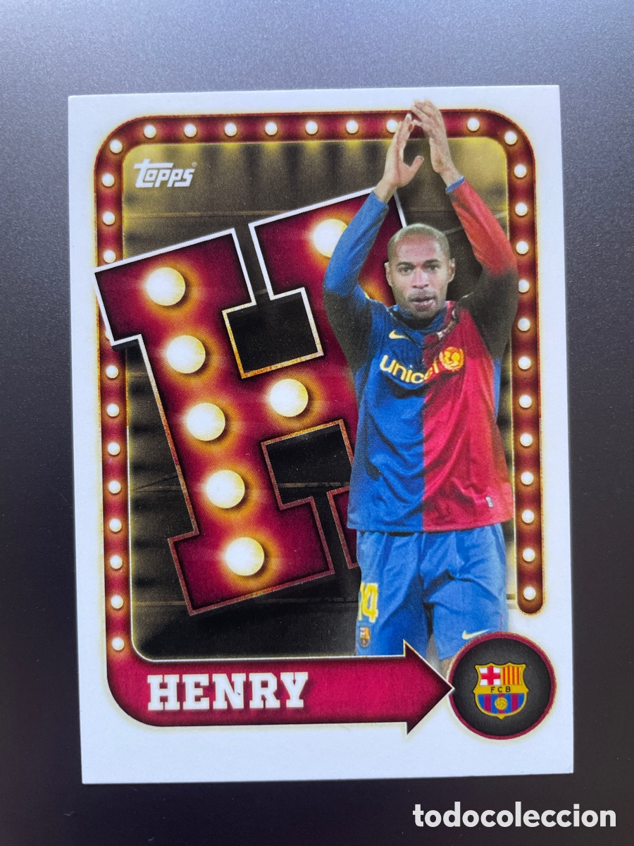 Cromos de f&uacute;tbol: Thierry Henry 29 Name in Lights Topps Team Set FC Barcelona 2025-26