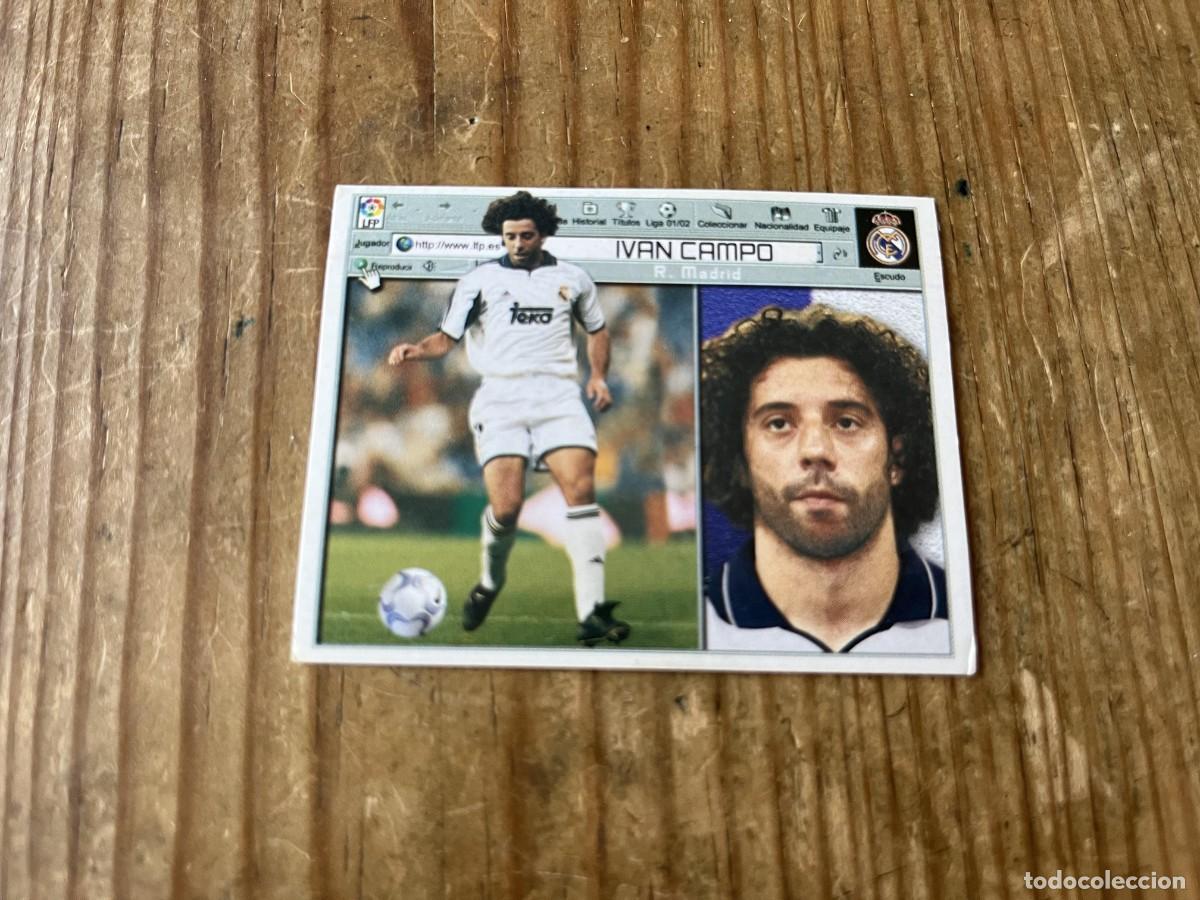 Cromos de f&uacute;tbol: CROMO SIN PEGAR NUNCA PEGADO LIGA ESTE 01 02 2001 2002 REAL MADRID IVAN CAMPO