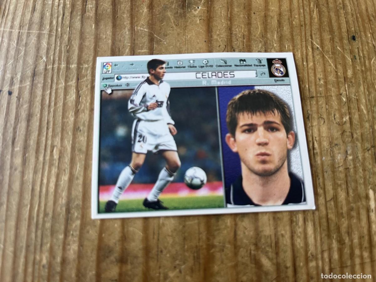 Cromos de f&uacute;tbol: CROMO SIN PEGAR NUNCA PEGADO LIGA ESTE 01 02 2001 2002 REAL MADRID CELADES