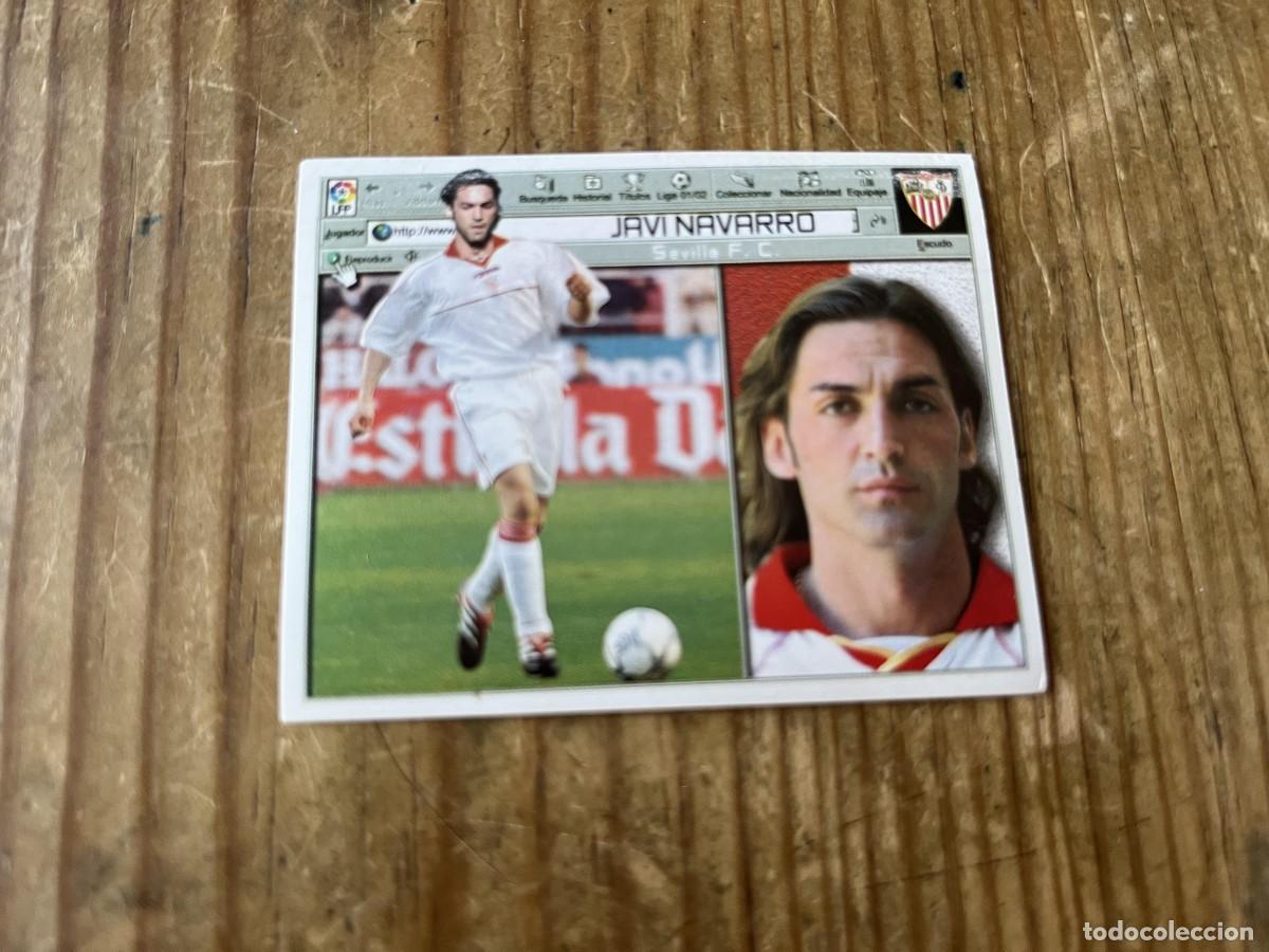 Cromos de f&uacute;tbol: CROMO SIN PEGAR NUNCA PEGADO LIGA ESTE 01 02 2001 2002 SEVILLA JAVI NAVARRO