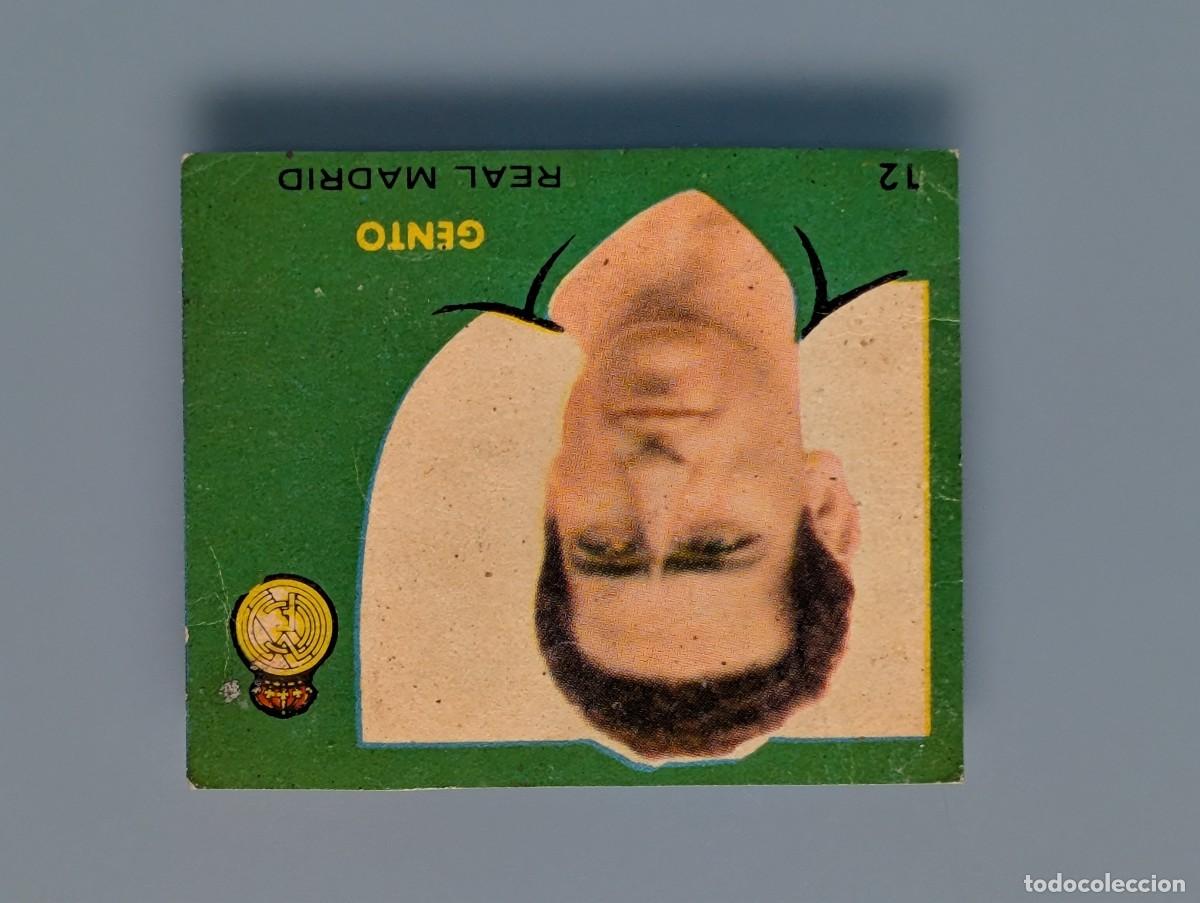 Cromos de f&uacute;tbol: CROMO MEGA RARE CARD GENTO REAL MADRID CAMPEONES 1958 1959 BRUGUERA LIGA FUTBOL FOOTBALL CANTABRIA