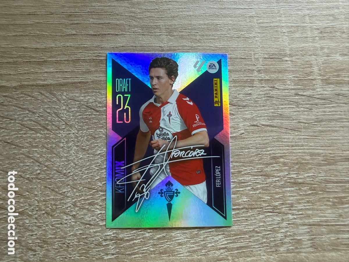 Cromos de f&uacute;tbol: K7 FER L&Oacute;PEZ DRAFT 23 KROMIX PARALELA LIGA ESTE EDICIONES ESTE 2026 2027 26 27 CELTA DE VIGO