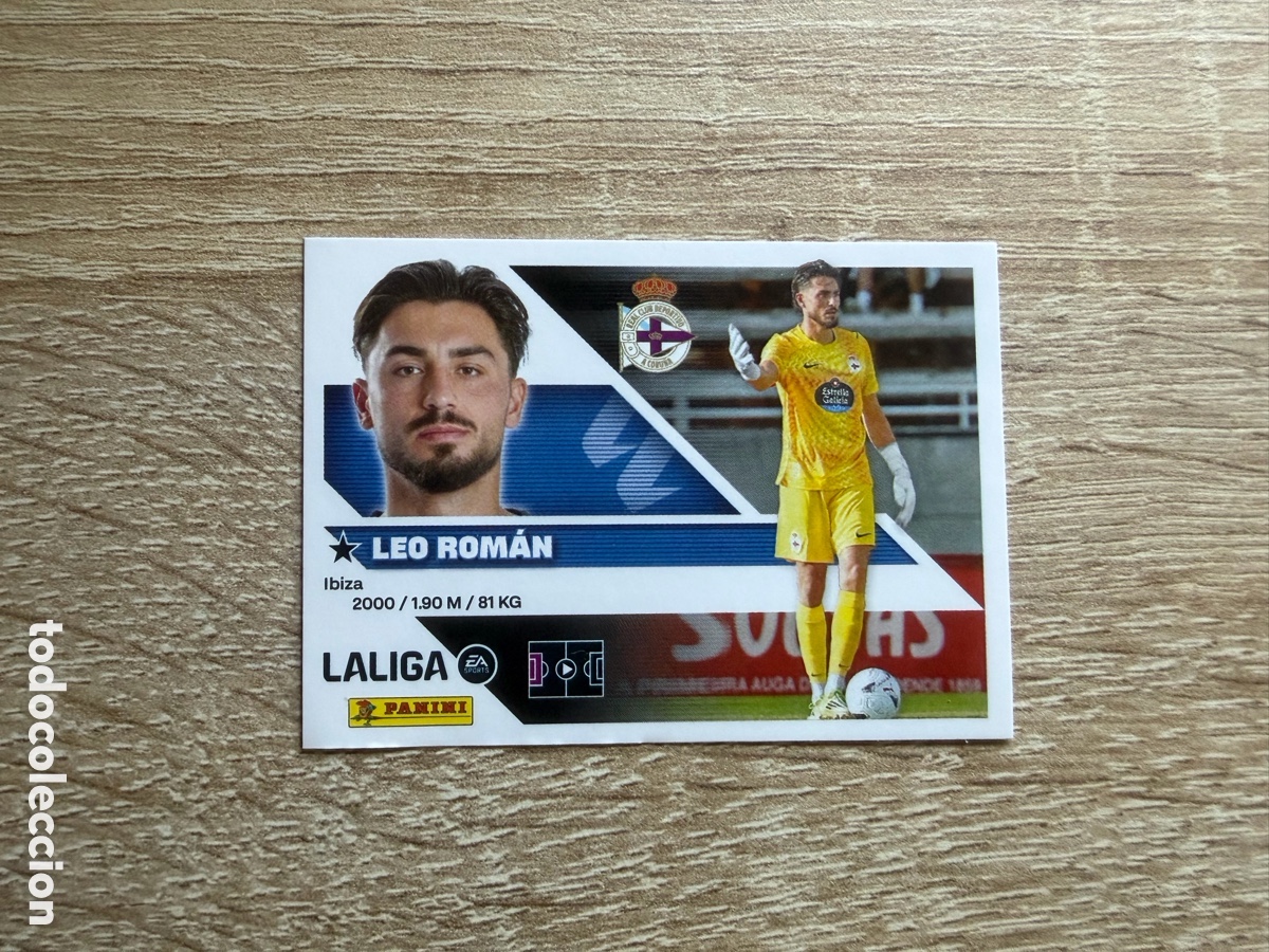 Cromos de f&uacute;tbol: 8 &Uacute;LTIMOS FICHAJES LEO ROM&Aacute;N LIGA ESTE EDICIONES ESTE 2026 2027 26 27 DEPORTIVO DE A CORU&Ntilde;A