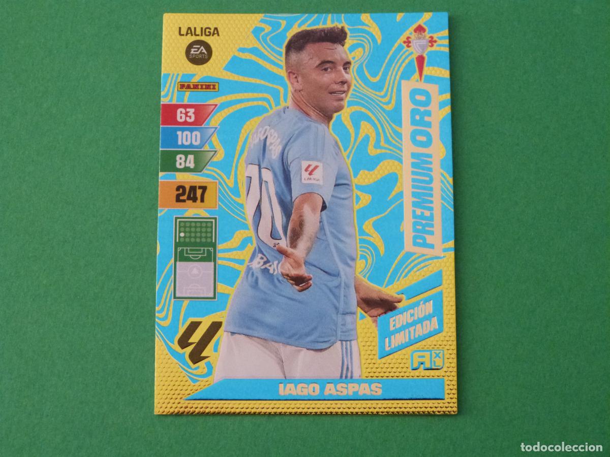 Cromos de f&uacute;tbol: TRADING CARD FUTBOL IAGO ASPAS CELTA DE VIGO EDICION LIMITADA LIGA ADRENALYN XL 2023-2024/23-24