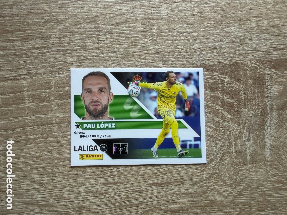 Cromos de f&uacute;tbol: 4 PAU L&Oacute;PEZ LIGA ESTE EDICIONES ESTE 2026 2027 26 27 REAL BETIS