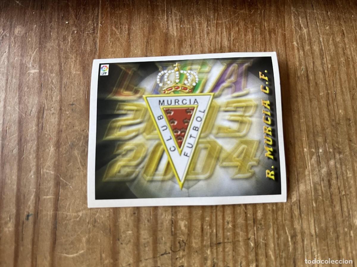 Cromos de f&uacute;tbol: CROMO SIN PEGAR NUNCA PEGADO ALBUM LIGA ESTE 03 04 2003 2004 REAL MURCIA ESCUDO
