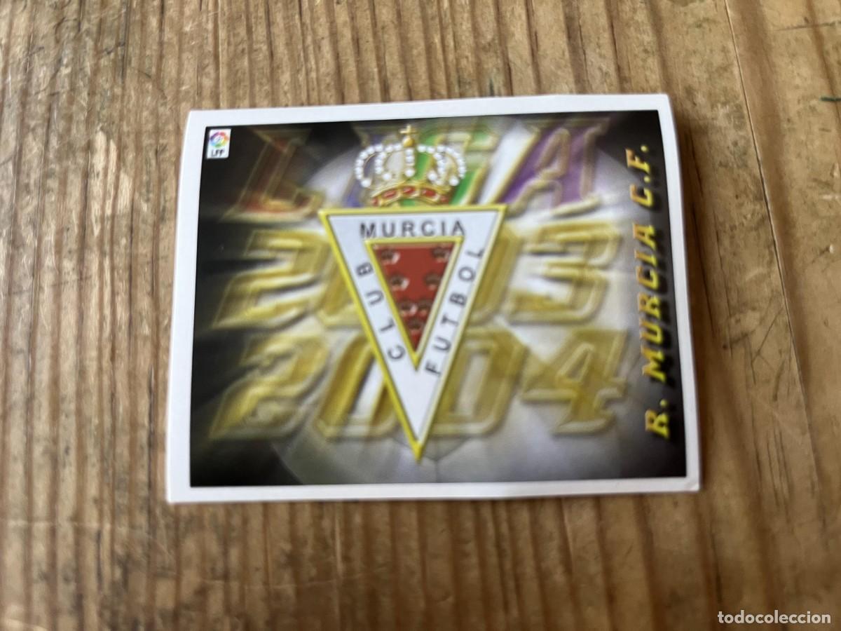 Cromos de f&uacute;tbol: CROMO SIN PEGAR NUNCA PEGADO ALBUM LIGA ESTE 03 04 2003 2004 REAL MURCIA ESCUDO