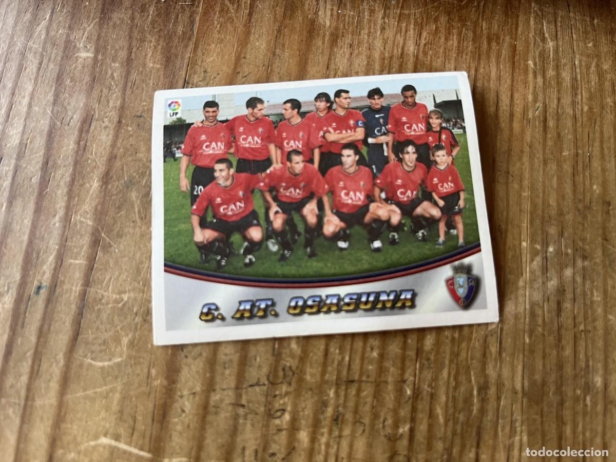 Cromos de f&uacute;tbol: CROMO SIN PEGAR NUNCA PEGADO ALBUM LIGA ESTE 03 04 2003 2004 OSASUNA ALINEACION LA RAZON