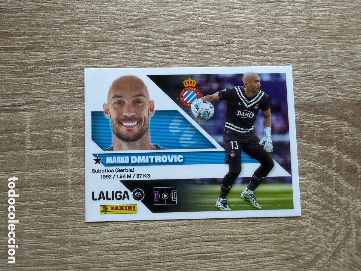 Cromos de f&uacute;tbol: 3 DIMITROVIC LIGA ESTE EDICIONES ESTE 2026 2027 26 27 ESPANYOL ESPA&Ntilde;OL