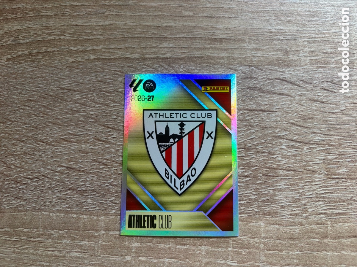 Cromos de f&uacute;tbol: 1 ESCUDO LOGO LIGA ESTE EDICIONES ESTE 2026 2027 26 27 ATHLETIC CLUB DE BILBAO