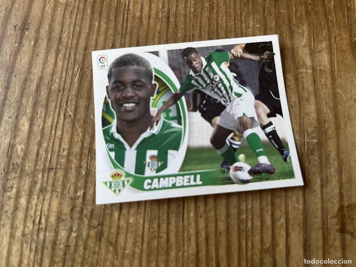 Football Stickers: CROMO SIN PEGAR NUNCA PEGADO ALBUM LIGA ESTE 12 13 2012 2013 ULTIMOS FICHAJES # 9 BETIS CAMPBELL