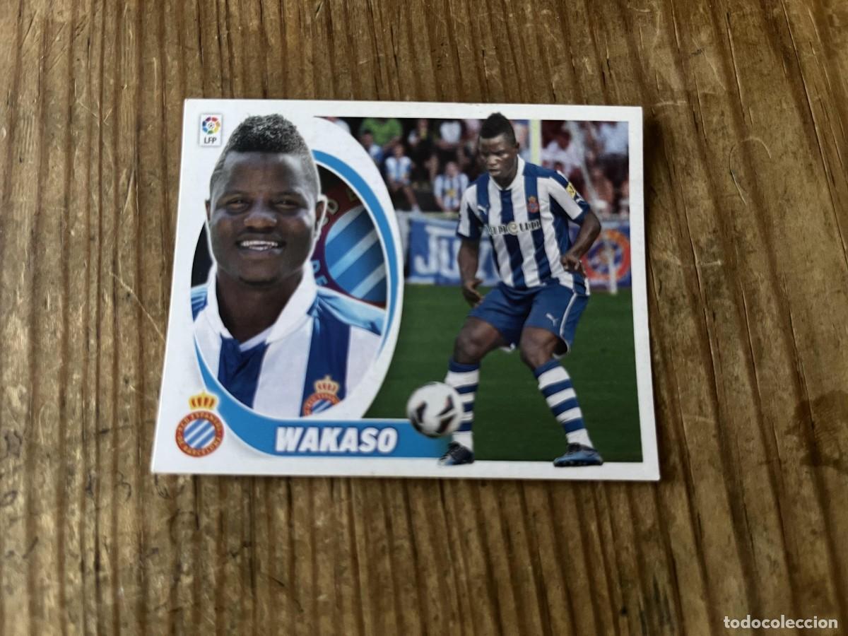 Cromos de f&uacute;tbol: CROMO SIN PEGAR NUNCA PEGADO LIGA ESTE 12 13 2012 2013 ULTIMOS FICHAJES # 8 ESPANYOL ESPA&Ntilde;OL WAKASO
