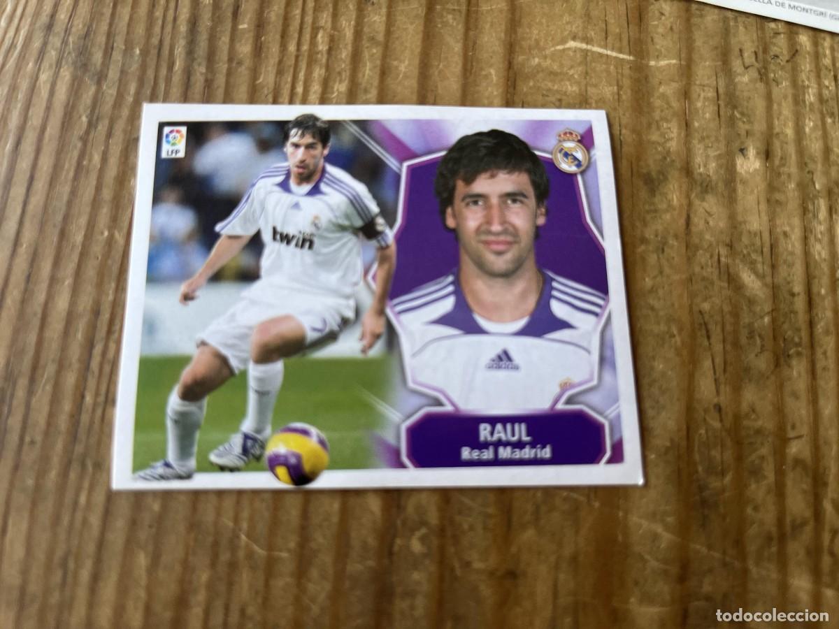 Cartes &agrave; collectionner de Football: CROMO SIN PEGAR NUNCA PEGADO ALBUM LIGA ESTE 08 09 2008 2009 REAL MADRID RAUL GONZALEZ