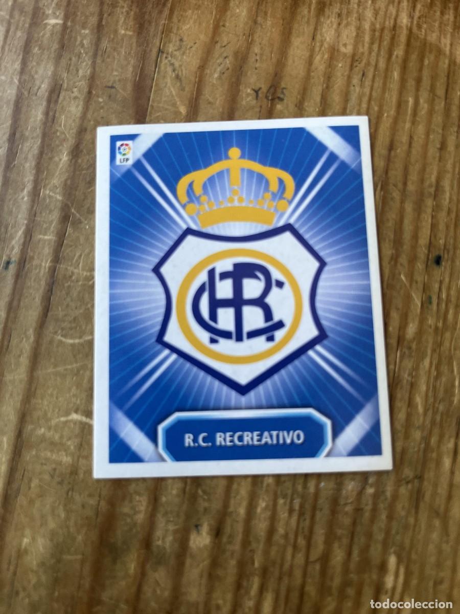 Cromos de f&uacute;tbol: CROMO SIN PEGAR NUNCA PEGADO ALBUM LIGA ESTE 08 09 2008 2009 RECREATIVO HUELVA ESCUDO