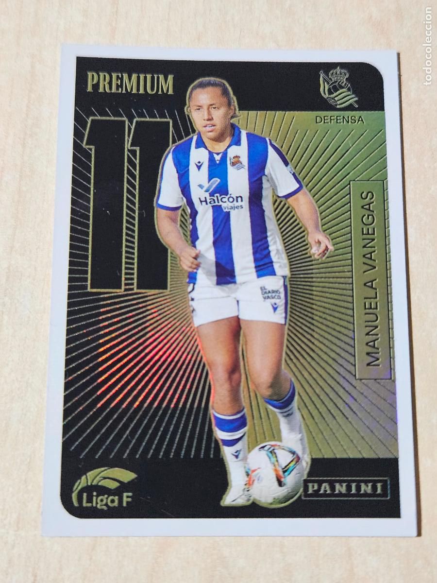 Cromos de f&uacute;tbol: LIGA F FEMENINA 2024/25 MANUELA VANEGAS PREMIUM . REAL SOCIEDAD. NUEVOS SIN PEGAR
