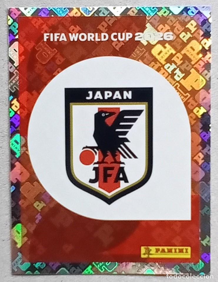 Figurine di Calcio: Figurina Panini 2026 Cromo World Cup Usa Mundial 2026 scudetto escudo badge Japan n JPN 1