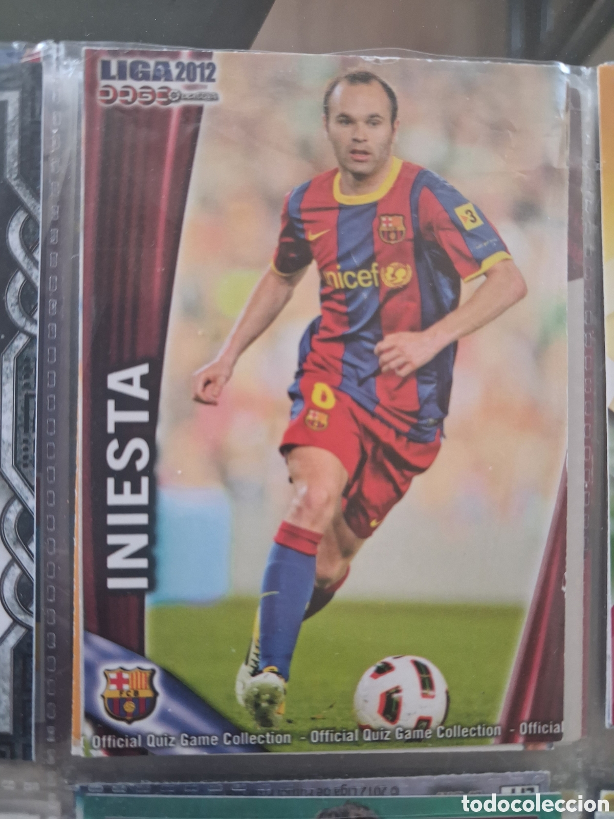 Cromos de f&uacute;tbol: 17 - Iniesta - Barcelona - Mundicromo Liga 2012