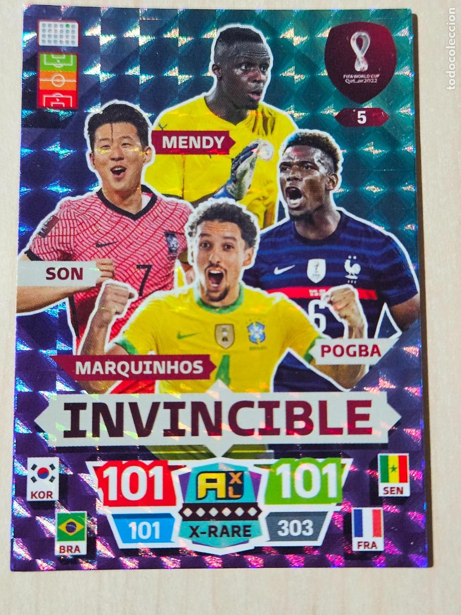 Cromos de f&uacute;tbol: N&ordm; 5 INVINCIBLE - ADRENALYN XL MUNDIAL WORLD CUP QATAR 2022