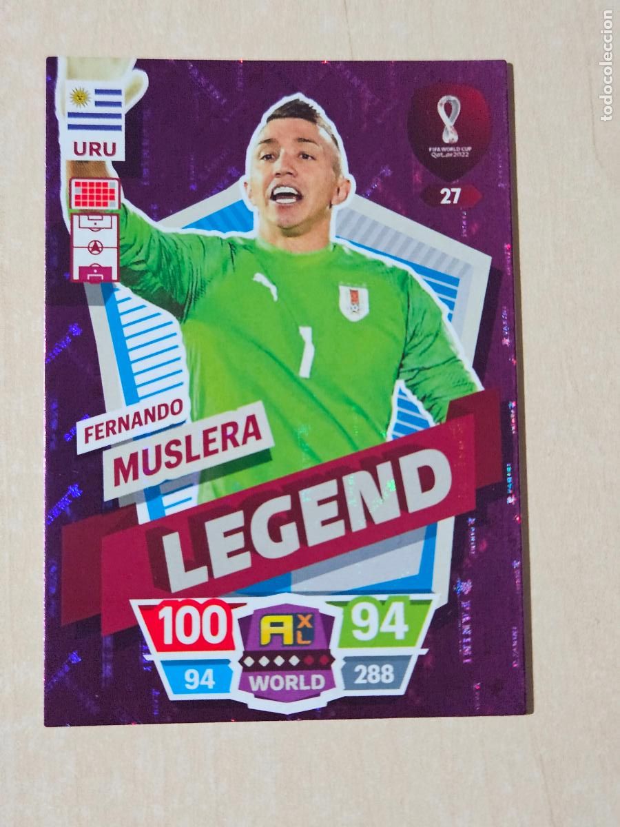 Cromos de f&uacute;tbol: N&ordm; 27 MUSLERA - LEGEND - ADRENALYN XL MUNDIAL WORLD CUP QATAR 2022