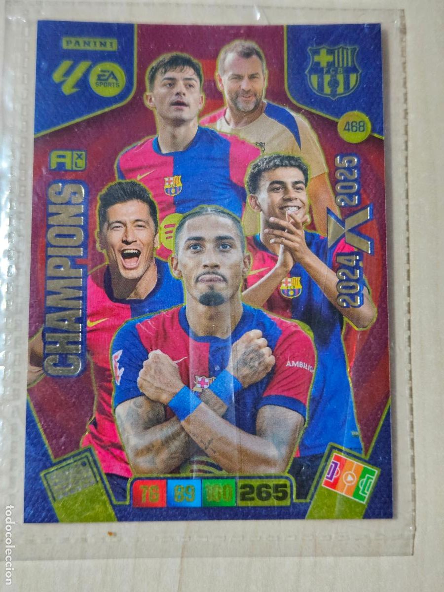 Cromos de f&uacute;tbol: FICHA N&ordm; 468 CHAMPIONS BARCELONA - ADRENALYN 24 25 - PANINI 2025 - 26 - CROMO - BALON DE ORO