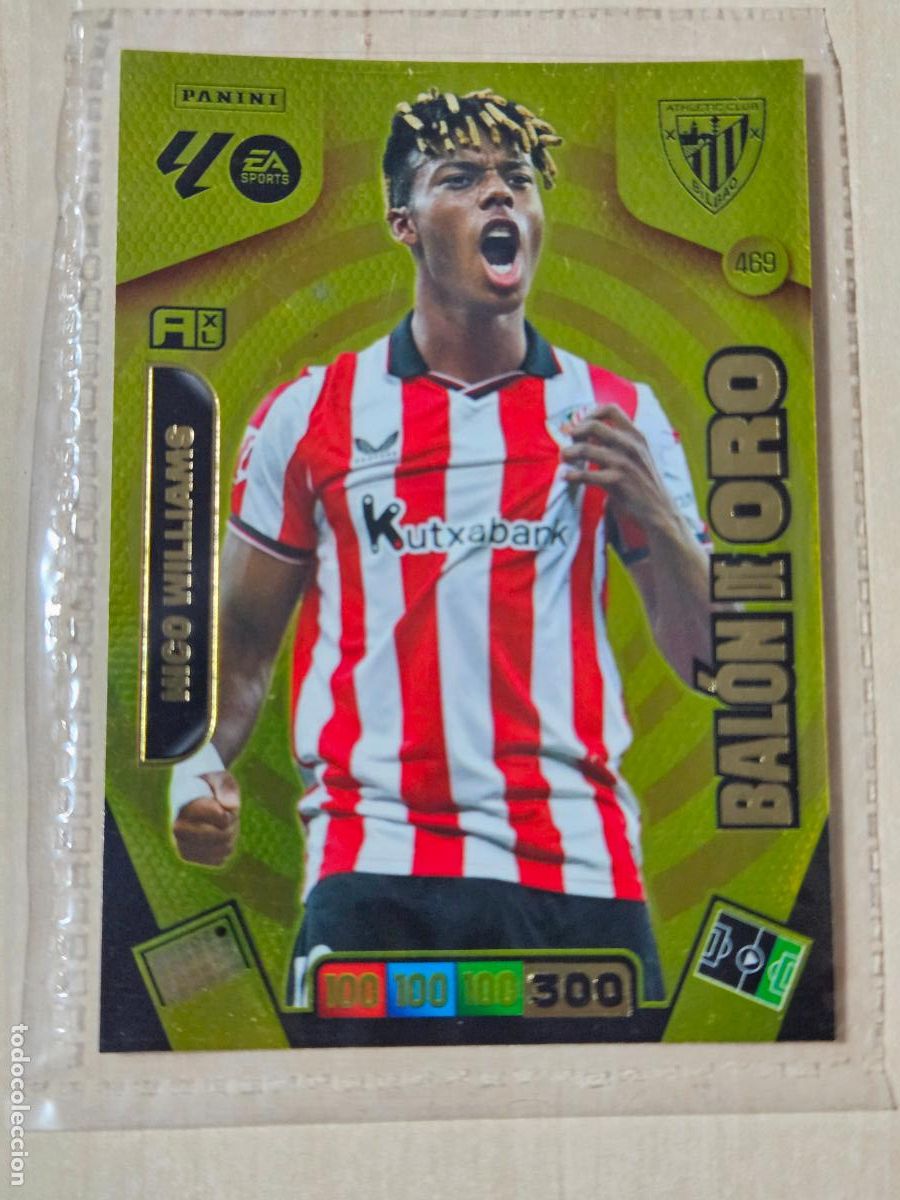 Football Stickers: FICHA N&ordm; 469 NICO WILLIAMS - ADRENALYN 25 26 - PANINI 2025 - 26 - CROMO - BALON DE ORO