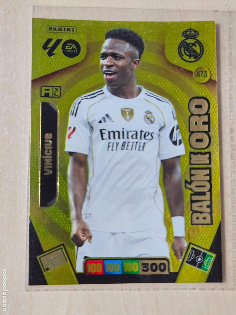 Football Stickers: FICHA N&ordm; 473 VINICIUS - ADRENALYN 25 26 - PANINI 2025 - 26 - CROMO - BALON DE ORO