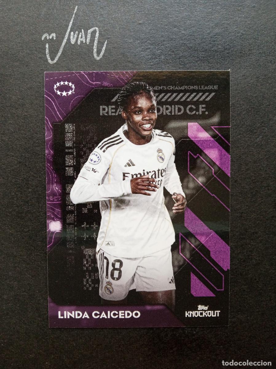 Football Stickers: LINDA CAICEDO REAL MADRID COLOMBIA ⚽ TOPPS &reg; KNOCKOUT UCL UEFA CHAMPIONS WOMEN 2025 2026 25 26 NUEVO