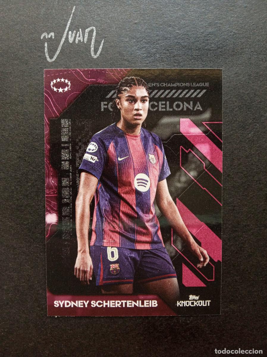 Cromos de f&uacute;tbol: SYDNEY SCHERTENLEIB BARCELONA SUIZA⚽ TOPPS &reg; KNOCKOUT UCL UEFA CHAMPIONS WOMEN 2025 2026 25 26 NUEVO
