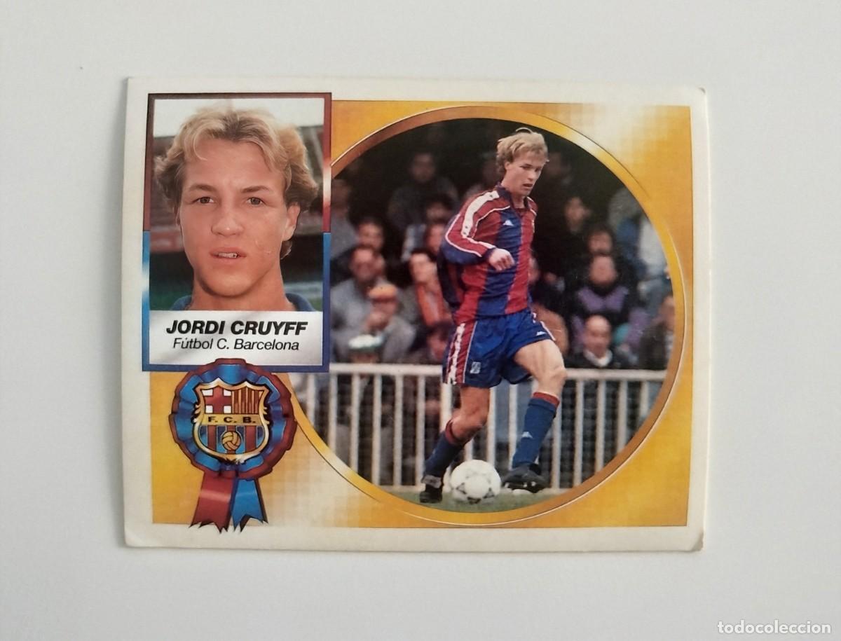 Cromos de f&uacute;tbol: Jordi Cruyff COLOCA SIN PEGAR NUNCA PEGADO FC Barcelona Liga Ediciones Este 94 95 / 1994 1995