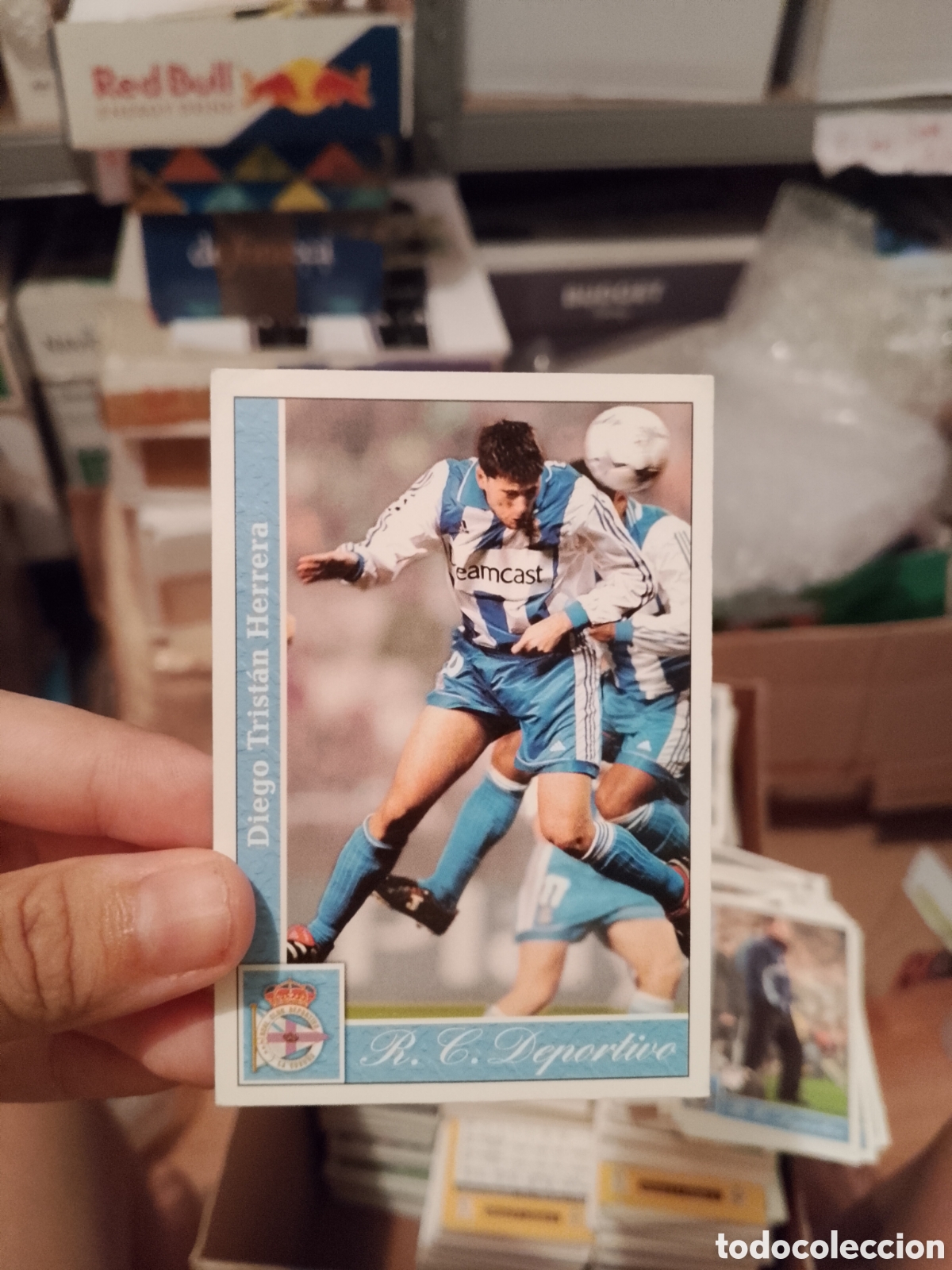 Cromos de f&uacute;tbol: N&ordm; 39 DIEGO TRIST&Aacute;N (DEPORTIVO DE LA CORU&Ntilde;A) - CROMO F&Uacute;TBOL FICHAS LIGA 2001-2002 MUNDICROMO 01-02