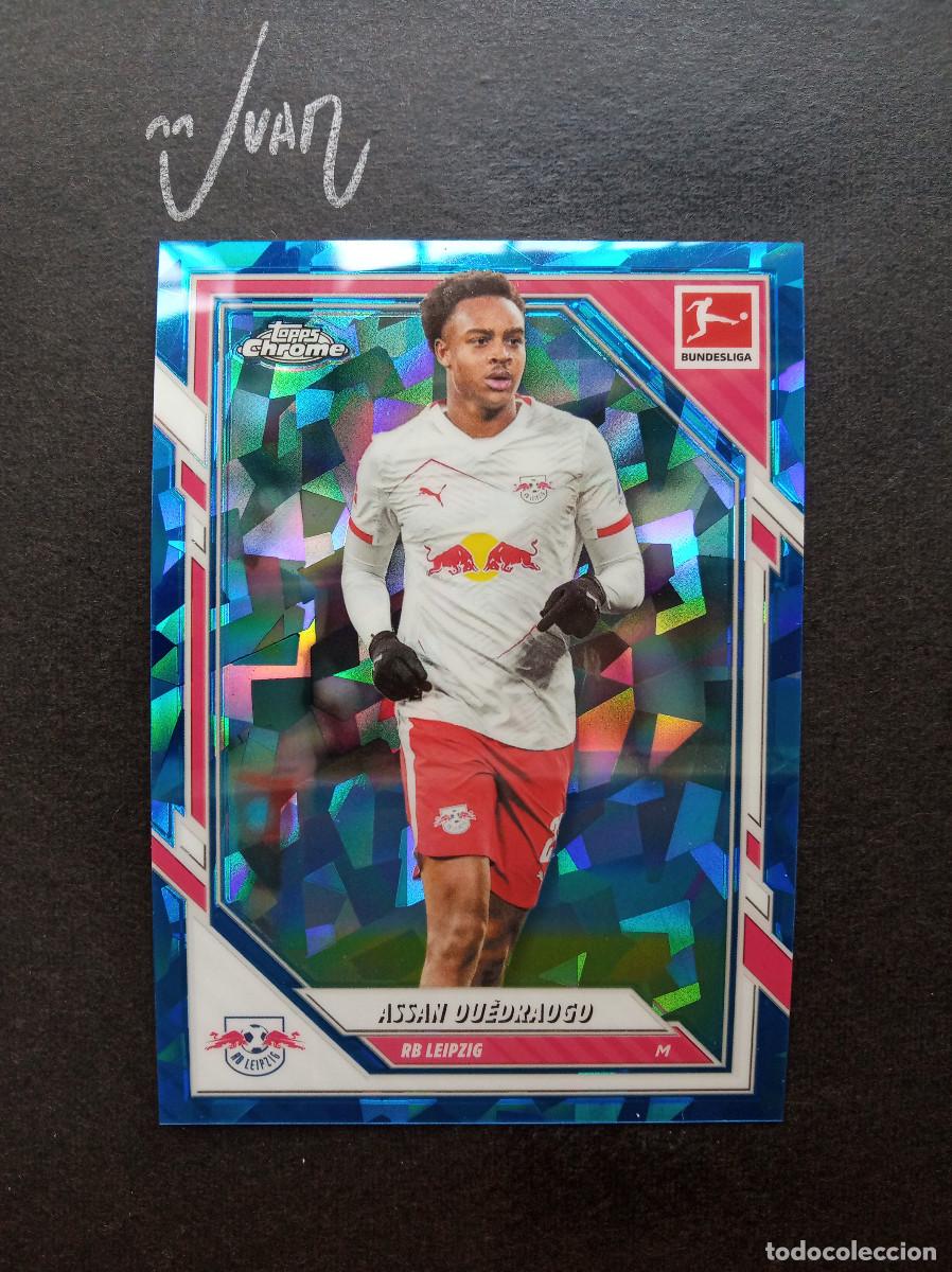 Cromos de f&uacute;tbol: N&ordm; 57 ASSAN OUEDRAOGO RB LEIPZIG ⚽ TOPPS &reg; CHROME SAPPHIRE EDITION BUNDESLIGA 2025 2026 25 26 NUEVO