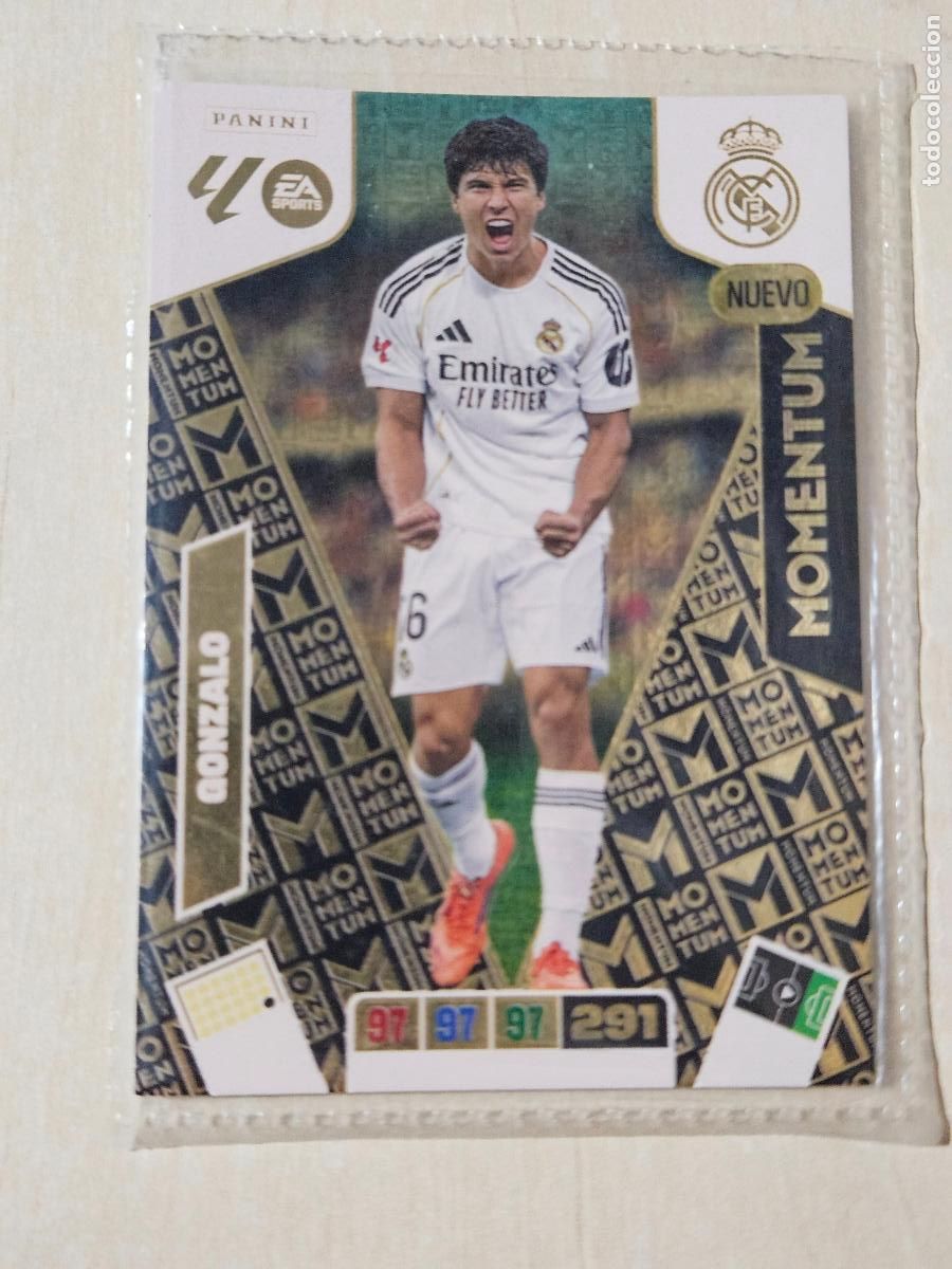Cromos de f&uacute;tbol: FICHA GONZALO - ADRENALYN 25 26 - PANINI 2025 - 26 - CROMO - NUEVO MOMENTUM