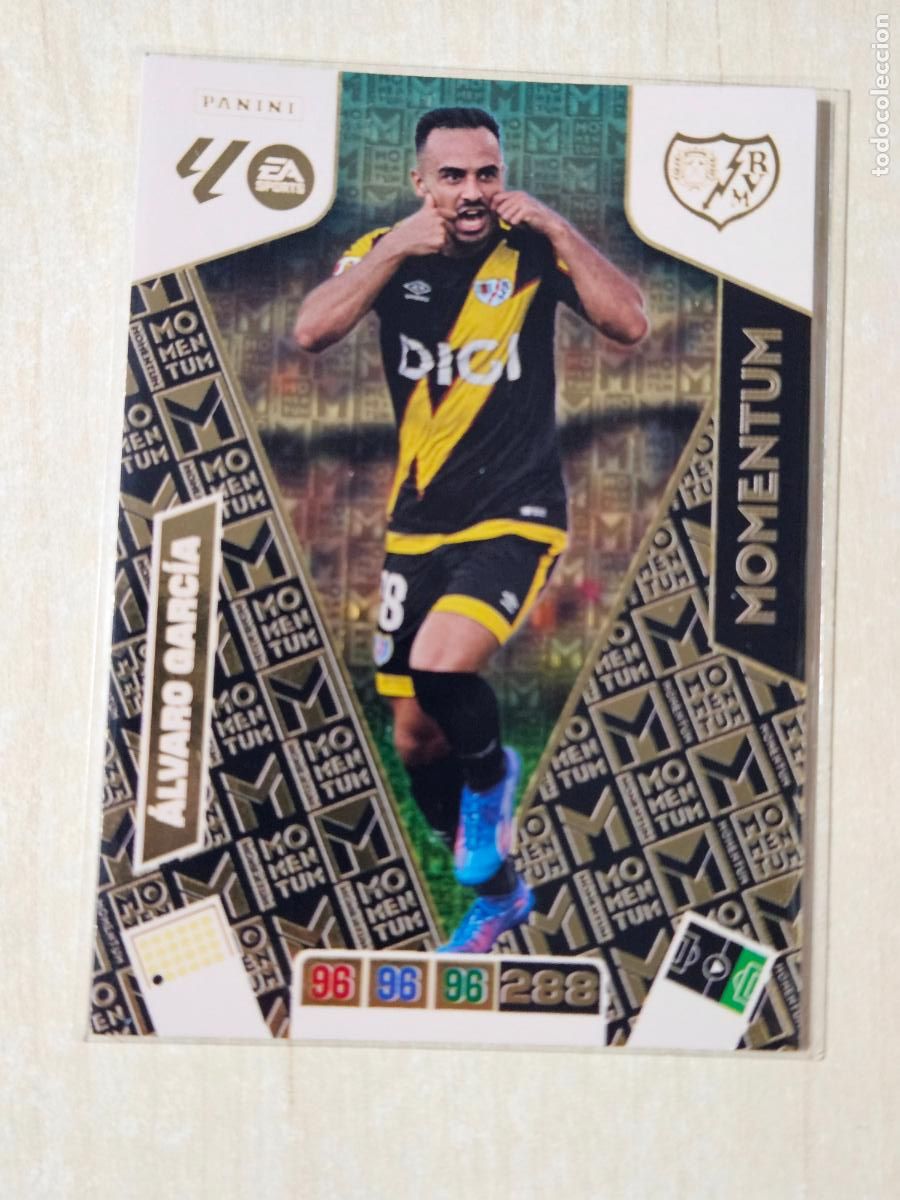 Cromos de f&uacute;tbol: FICHA ALVARO GARCIA - ADRENALYN 25 26 - PANINI 2025 - 26 - CROMO - MOMENTUM