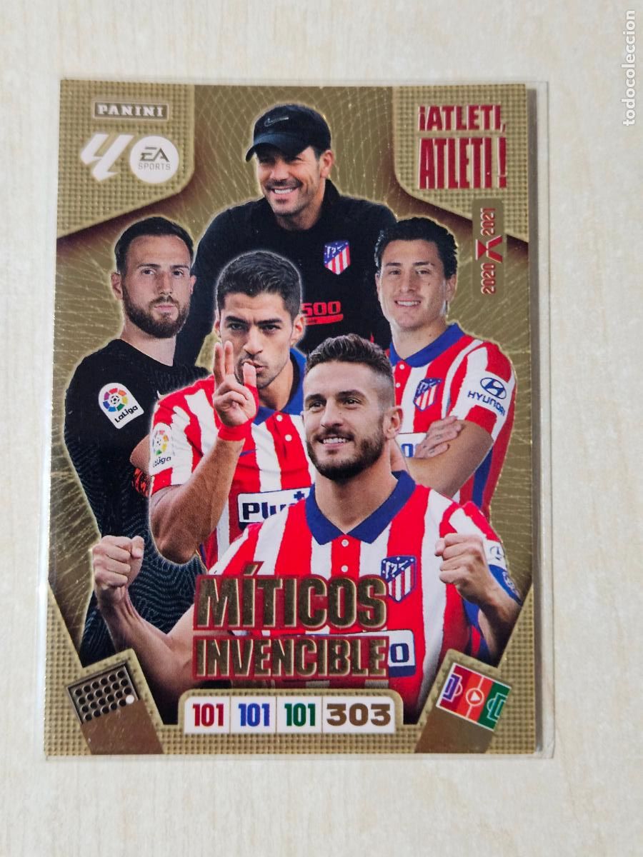 Cromos de f&uacute;tbol: FICHA MITICOS INVENCIBLE - ADRENALYN 25 26 - PANINI 2025 - 26 - CROMO - ATLETI ATLETI