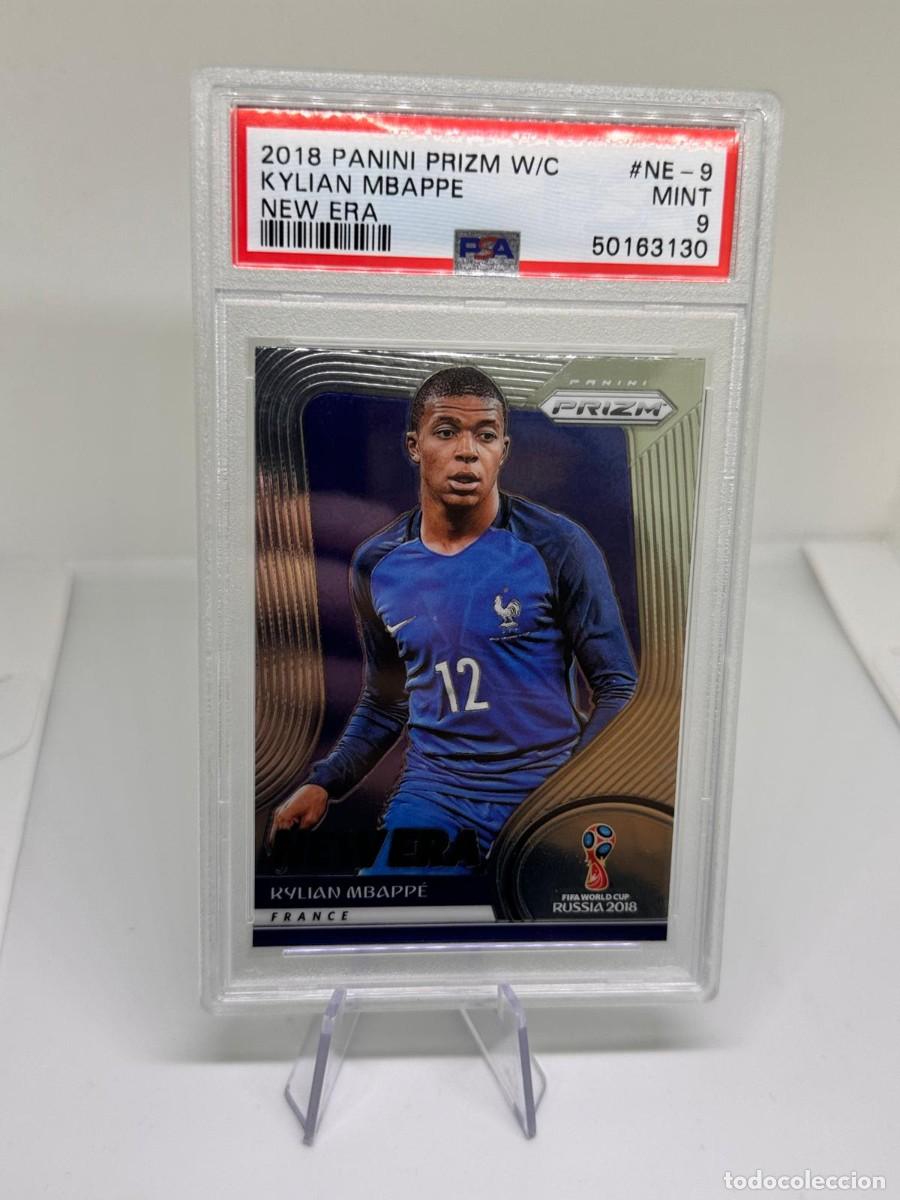 Cromos de f&uacute;tbol: Rookie Mbappe #NE-9 Francia Panini Primz New Era Word Cup 2018 PSA 9